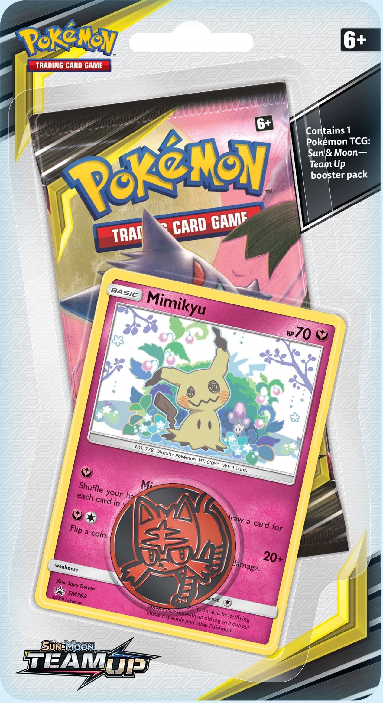 POKEMON - TEAM UP - CHECKLANE BLISTER PACK - MIMIKYU