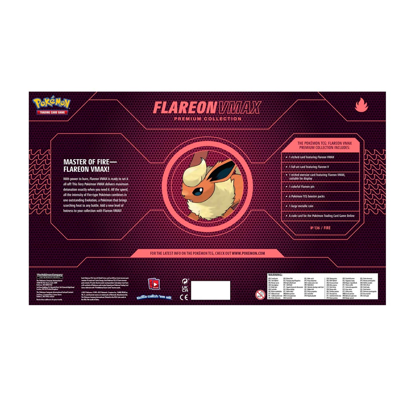 Pokémon TCG: Flareon VMAX Premium Collection